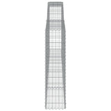 Arched Gabion Baskets 9 pcs 400x30x120/140 cm Galvanised Iron 3146886