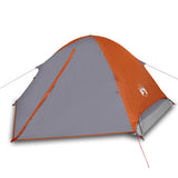 Camping Tent Dome 2-Person Grey and Orange Waterproof 94645