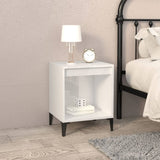 Bedside Cabinets 2 pcs High Gloss White 40x35x50 cm 821879