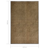 Doormat Washable Brown 120x180 cm 323438