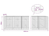 Gabion with 5 mm Wire and 5x10 cm Mesh 1050x20x100 cm 3464559