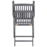 46333 Folding Chairs 2 pcs Solid Acacia Wood