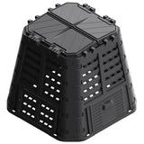 Garden Composter Black 93.3x93.3x80 cm 480 L 146276