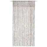 Macrame Curtain Taupe 140x240 cm Cotton 323979
