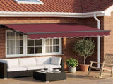 Electric Retractable Awning Burgundy and Anthracite 3 x 2 m 3421945