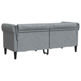 Sofa Light Grey 182.5 x 74.5 x 74.5 cm Polyester 42013007
