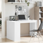 ZNTS Office Desk White 123.5x73.5x75 cm Engineered Wood 847982