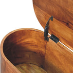 Chestnut Rounded Lid up Blanket Box IN3540