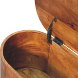 Chestnut Rounded Lid up Blanket Box IN3540