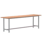 Desk Top 220x55x2.5 cm Solid Wood Beech 356098