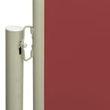 Patio Retractable Side Awning 140x600 cm Red 317955
