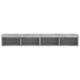 TV Cabinets with LED Lights 2 pcs Concrete Grey 100x30x30 cm 837162