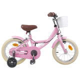 Kids Bike 14 Inches for 3-5 Years Old Light Pink 42009436