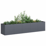 Planter Anthracite 200x40x40 cm Cold-rolled Steel 860684