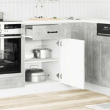 Kitchen Base Cabinet Kalmar Concrete Grey Engineered Wood 853481