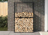Firewood Rack Black 100x30x209 cm Steel 4018469