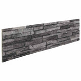 3D Wall Panels 14 pcs Anthracite 100x25 cm EPS 4008555