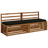 2-Piece Bench Cushions VUGHT 2 pcs 100% Polyester Black 952227