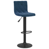 Bar Stools 2 pcs Blue Velvet 333735