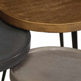 Coffee Table 3 pcs Multicolour Engineered Wood 373642