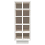 ZNTS Wine Cabinet White 23x34x61 cm Solid Wood Pine 820972