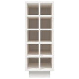 ZNTS Wine Cabinet White 23x34x61 cm Solid Wood Pine 820972