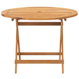 5 Piece Garden Dining Set Beige Poly Rattan and Solid Wood 3281816