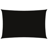 ZNTS Sunshade Sail Oxford Fabric Rectangular 2.5x5 m Black 135759