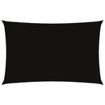 ZNTS Sunshade Sail Oxford Fabric Rectangular 2.5x5 m Black 135759