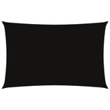ZNTS Sunshade Sail Oxford Fabric Rectangular 2.5x5 m Black 135759