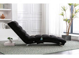 GOMYWAY Fabric Relaxation Chaise Lounge Chair, Full Body Support Fixed Recliner Sofa with Gentle W2678P389546