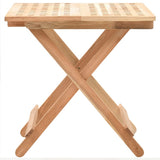 Foldable Side Table Solid Walnut Wood 50x50x49 cm 247105