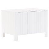 Storage Box with Lid RANA White 80x49x54 cm Solid Wood Pine 4002330