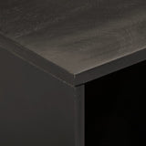 TV Cabinet Black 80x31x46 cm Solid Wood Mango 356834