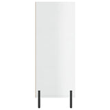 Shelf Cabinet High Gloss White 69.5x32.5x90 cm Engineered Wood 828374