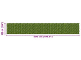 Balcony Screen with Leaves Green and Yellow 500 x 100 cm 42040675