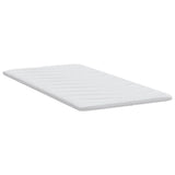 Mattress Topper White 90 x 190 x 3.5 cm Knit Fabric 4106403