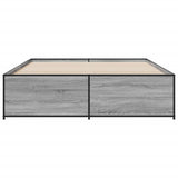 Bed Frame without Mattress Grey Sonoma 140x200 cm 3279890