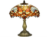 Stained Glass Table Lamp, Handcrafted Artisan Collectible, Suitable for Living Room and Bedside, T3398P341476