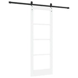 Sliding Door White and Black 73.5 x 198.5 cm 3332380