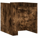 Bedside Cabinet Smoked Oak 45x50x50 cm Engineered Wood 848301