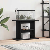 Aquarium Stand Black Oak 80x35x60 cm Engineered Wood 862149