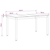 Dining Tables 150 x 90 x 75 cm Engineered Wood Old Wood 892654