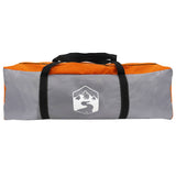 Cabin Tent Grey and Orange 6-Person Polyester and Steel 42028585
