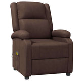 Massage Chair Brown Faux Leather 340164