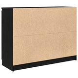 Sideboard with Drawers Black Oak 100.5x35x76 cm Engineered Wood 3328445