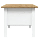 Coffee Table BODO White and Brown 100x55x45 cm Solid Wood Pine 355069