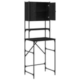 Washing Machine Cabinet Black 0ak 68 x 48.5 x 194 cm 871369