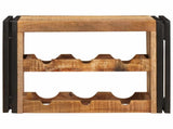 Wine Rack Brown 60 x 45 x 33 cm Solid Rough Mango Wood 4104754