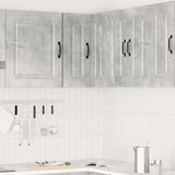 Kitchen Wall Corner Cabinet Kalmar Concrete Grey Engineered Wood 853621